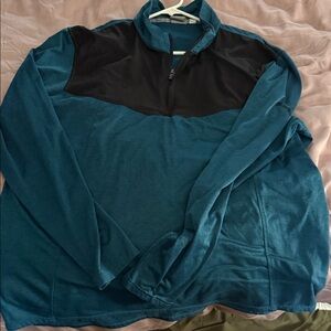 Puma Teal and Black Men's Sweatshirt